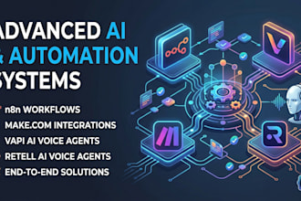 build n8n automation, make com automation, ai voice agent with retell and vapi