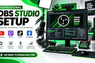 set up obs studio for professional streaming