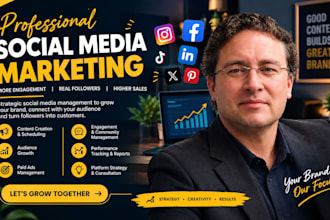 do social media marketing, management, content creation and growth