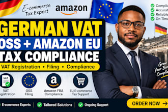 manage german vat registration, oss filing and amazon eu tax compliance