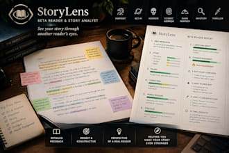 beta read your fiction manuscript and give detailed feedback