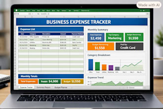 custom business expense tracker and financial dashboard