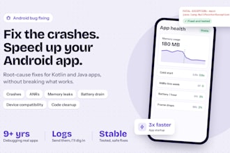 fix bugs and improve your android app performance