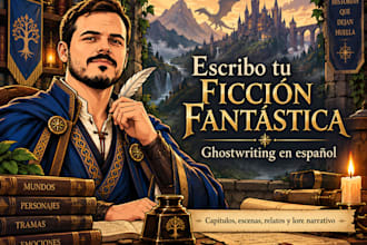 ghostwrite your fantasy fiction in spanish