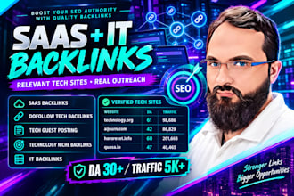 build saas and technology niche backlinks