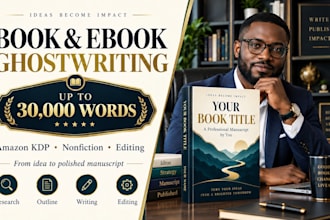 ghostwrite your professional ebook or amazon KDP book