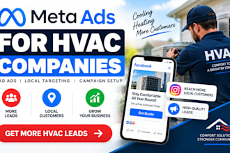 setup and manage meta facebook ads for hvac companies lead generation