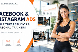 create facebook, instagram ads for fitness studios and personal trainers