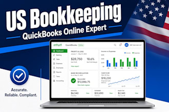 do US bookkeeping using quickbooks online
