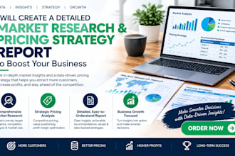 create a detailed market research pricing strategy report to boost your business