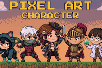 create custom pixel art characters, game assets, and retro sprites