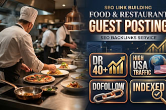 do food and restaurant guest post SEO backlinks on niche blogs