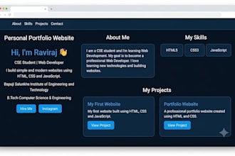 fix HTML CSS and javascript website bugs