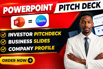 design redesign edit enhance professional powerpoint pitchdeck design canva
