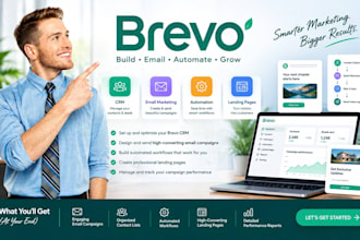 do brevo crm, email marketing, brevo automation landing page and brevo campaign