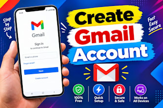 create new gmail or email for you to boost business to gain