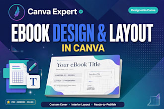 design a professional ebook layout and pages