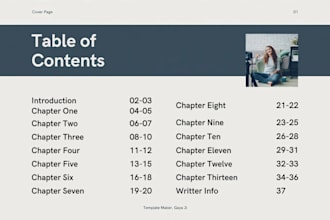 design a professional ebook layout and pages