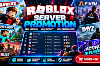 fivem server promotion roblox dayz discord gaming rust minecraft dayz promotion