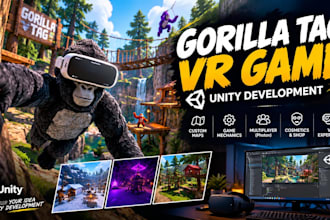 make a custom gorilla tag VR fangame in unity