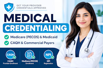 do medical credentialing, medicare, medicaid, and caqh enrollment