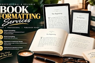 create book interior design, formatting, ebook formatting, paperback book cover
