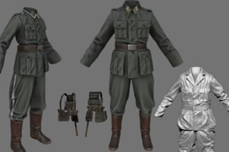 3d clothing character outfits mesh texturing rigg vrchat sansar for second life