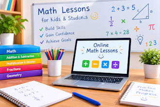teach math to kids and school students online