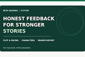 beta read your story and provide actionable feedback