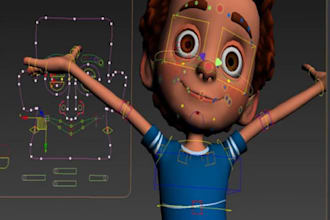 do character rigging, facial rigging, blendshapes, cc4, c4d rigging, animation