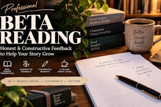 beta read your ya or middle grade fiction and give honest feedback