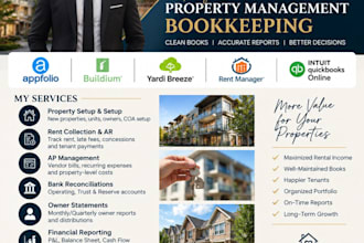 manage bookkeeping for your property management company portfolio
