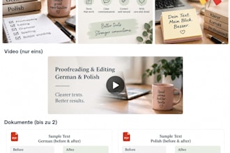 proofread and edit german and polish texts