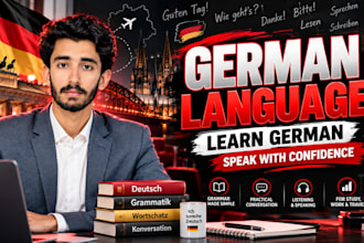 teach you german language from a1 with personalized lessons