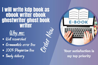 write kdp book as ebook writer ebook ghostwriter ghost book writer