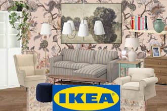 design your ikea room with a stylish interior moodboard