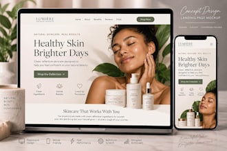 build a custom responsive landing page