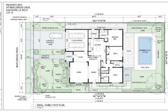 create 2d site plan, parking layout, plot plan and property map