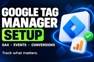 do perfect google tag manager setup for you
