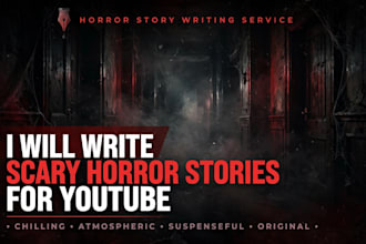 writing original scary story, creepypasta on youtube
