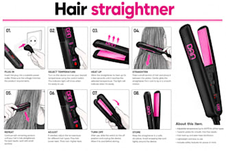 design product manual, instruction manual and vector line art for your product