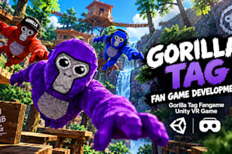make a custom gorilla tag fan game development gorilla tag fangame unity VR game