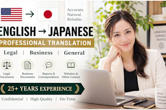 translate chinese to japanese for legal and business documents