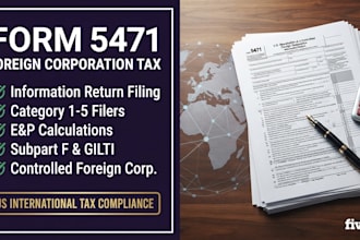 help with form 5471 and foreign corporation tax compliance
