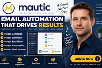 setup mautic campaign workflows email flow automation mautic lead nurture