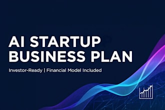 write an ai startup business plan with financial model