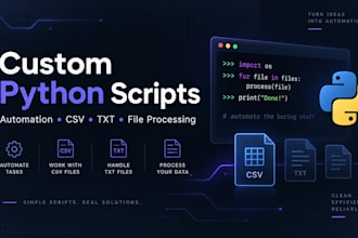 create a custom python script for automation