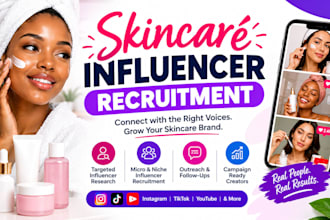 do skincare influencers recruitments