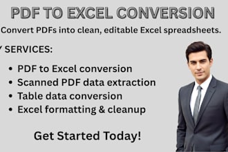 convert PDF to excel CSV and editable spreadsheets accurately