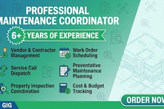 do maintenance coordination for your properties